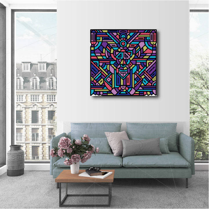 28 x 28" Canvas Print - "Flight"