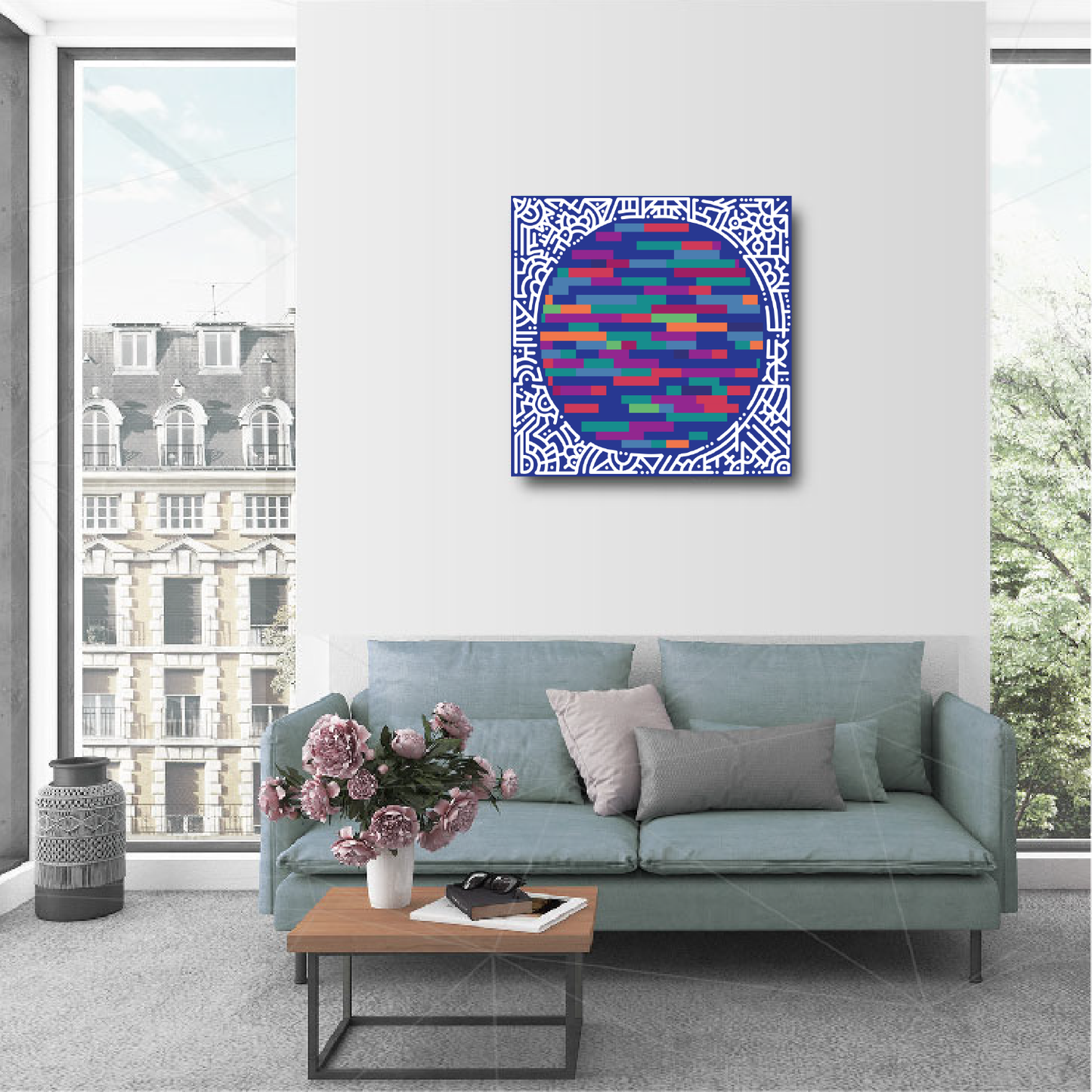 20 x 20" Canvas Print - "Perception"