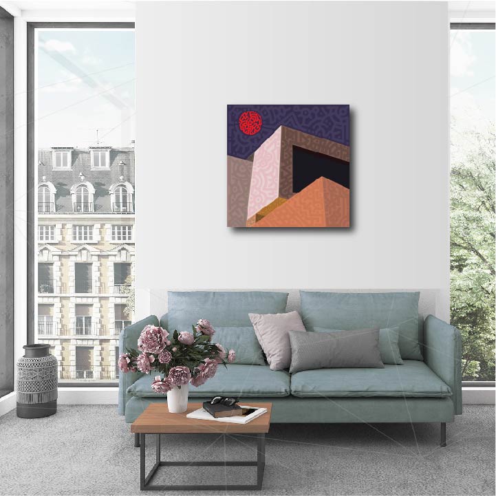 20 x 20" Canvas Print - "Midnight"