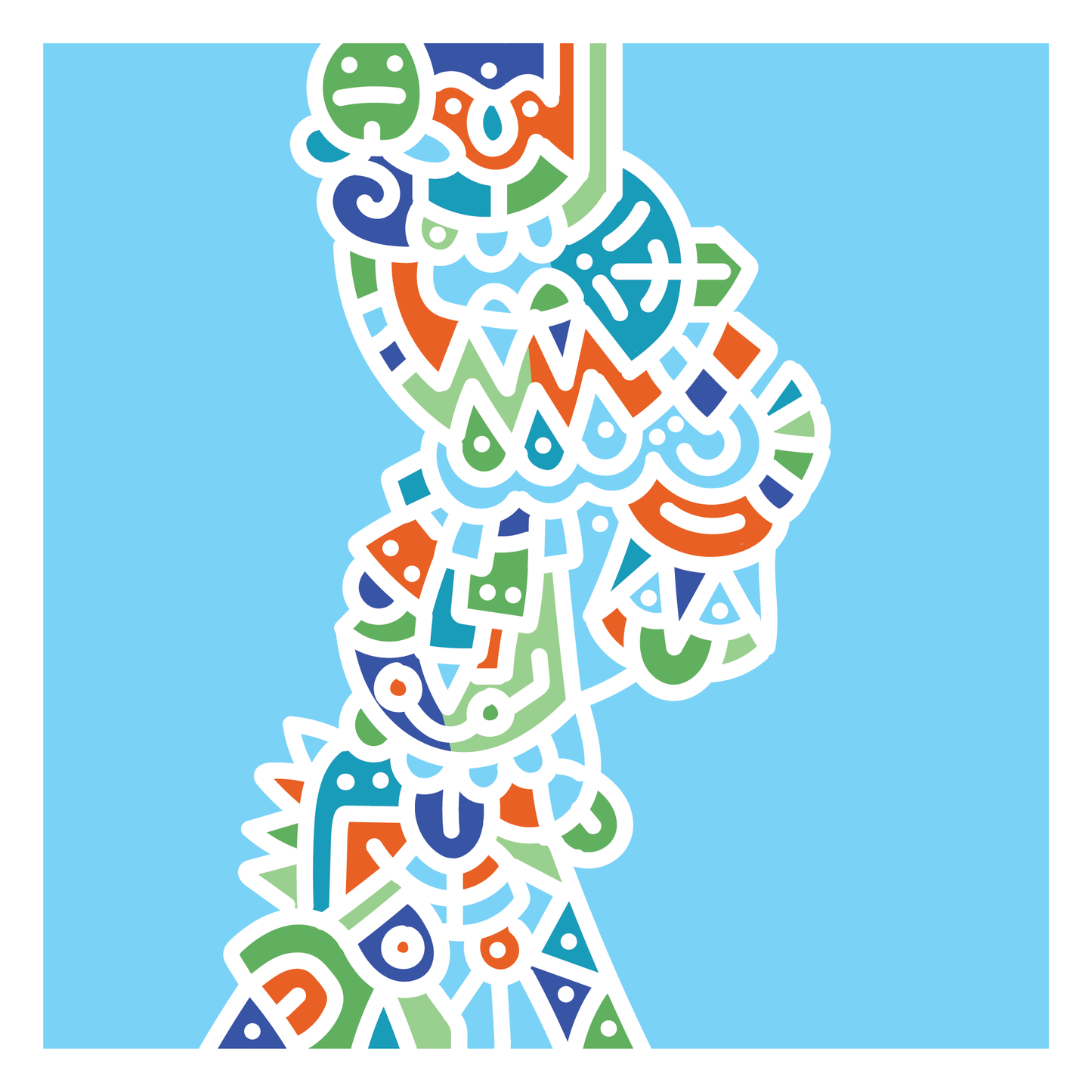 20 x 20" Canvas Print Collection - "White Out"