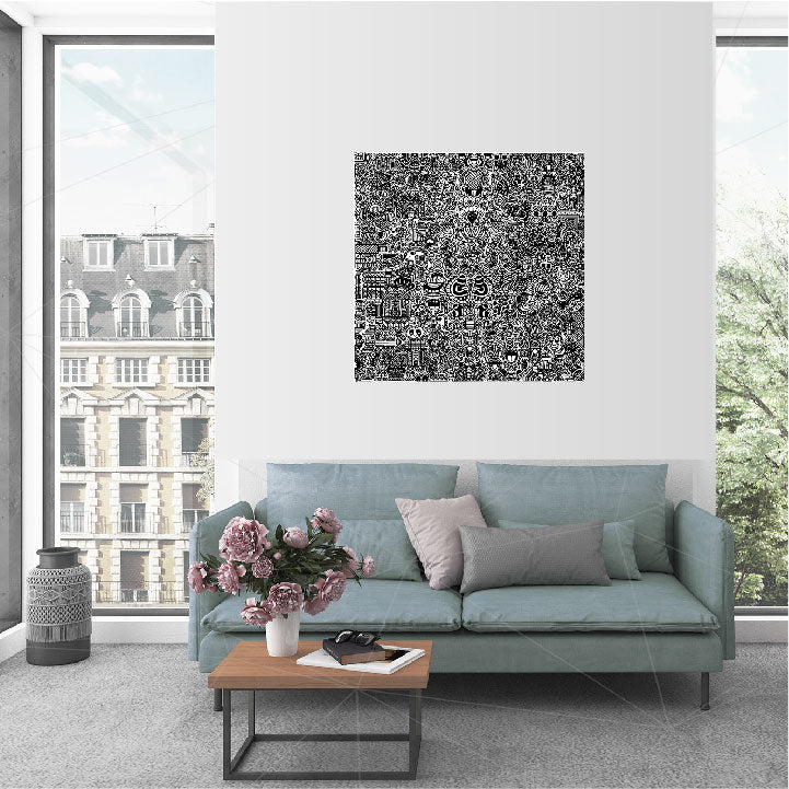 28 x 28" Canvas Print - "Vision"
