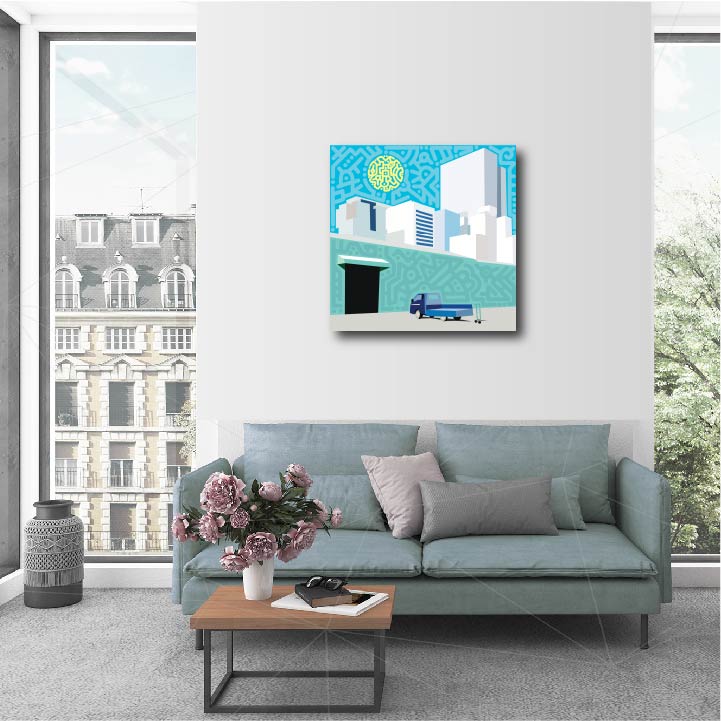 20 x 20" Canvas Print - "Noon"