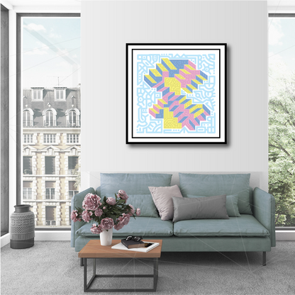 30 x 30" Framed Print - "Nowhere"