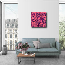 Load image into Gallery viewer, 20 x 20&quot; Canvas Print - &quot;Pink &amp; Purple&quot;
