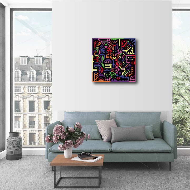 20 x 20" Canvas Print - "Spectrum"